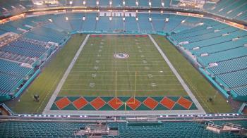 Weather camera view of Hard Rock Stadium (east lot).