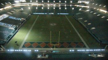 Weather camera view of Hard Rock Stadium (east lot).