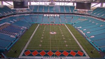 Weather camera view of Hard Rock Stadium (east lot).