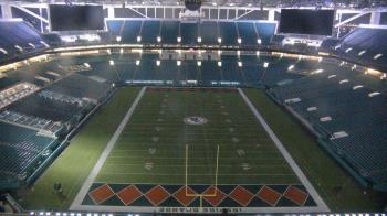 Weather camera view of Hard Rock Stadium (east lot).
