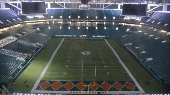Weather camera view of Hard Rock Stadium (east lot).