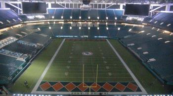 Weather camera view of Hard Rock Stadium (east lot).