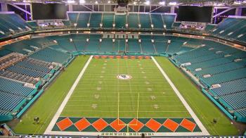 Weather camera view of Hard Rock Stadium (east lot).