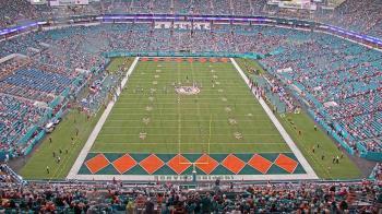 Weather camera view of Hard Rock Stadium (east lot).