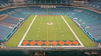 Weather camera view of Hard Rock Stadium (east lot).