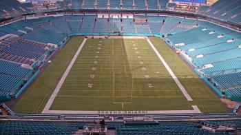 Weather camera view of Hard Rock Stadium (east lot).
