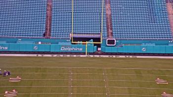 Weather camera view of Hard Rock Stadium (east lot).