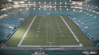 Weather camera view of Hard Rock Stadium (east lot).