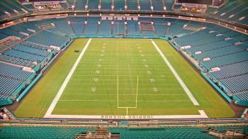 Weather camera view of Hard Rock Stadium (east lot).