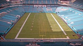 Weather camera view of Hard Rock Stadium (east lot).