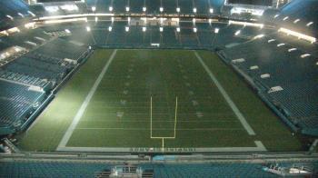 Weather camera view of Hard Rock Stadium (east lot).
