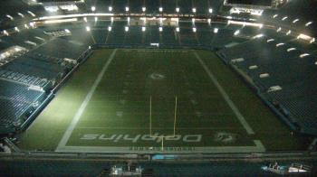 Weather camera view of Hard Rock Stadium (east lot).