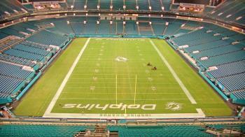 Weather camera view of Hard Rock Stadium (east lot).