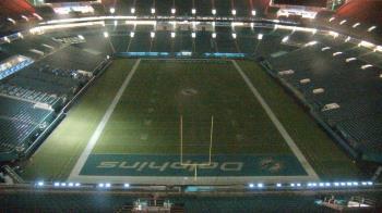Weather camera view of Hard Rock Stadium (east lot).
