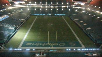 Weather camera view of Hard Rock Stadium (east lot).