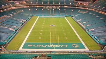 Weather camera view of Hard Rock Stadium (east lot).