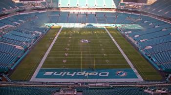 Weather camera view of Hard Rock Stadium (east lot).