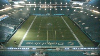 Weather camera view of Hard Rock Stadium (east lot).