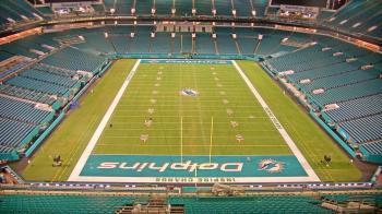 Weather camera view of Hard Rock Stadium (east lot).