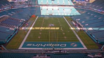 Weather camera view of Hard Rock Stadium (east lot).