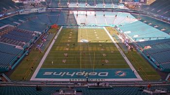 Weather camera view of Hard Rock Stadium (east lot).