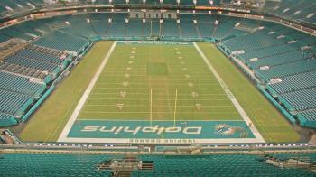 Weather camera view of Hard Rock Stadium (east lot).