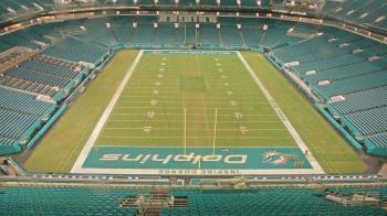 Weather camera view of Hard Rock Stadium (east lot).