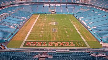 Weather camera view of Hard Rock Stadium (east lot).
