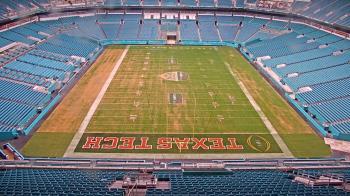 Weather camera view of Hard Rock Stadium (east lot).