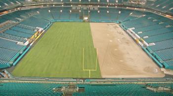 Weather camera view of Hard Rock Stadium (east lot).