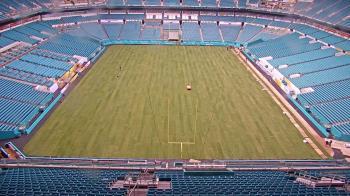 Weather camera view of Hard Rock Stadium (east lot).