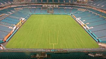 Weather camera view of Hard Rock Stadium (east lot).
