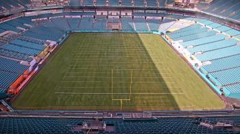 Weather camera view of Hard Rock Stadium (east lot).