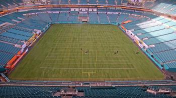 Weather camera view of Hard Rock Stadium (east lot).