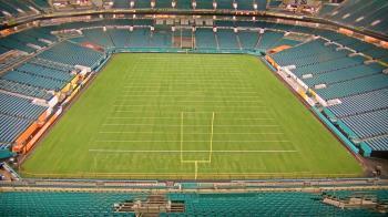 Weather camera view of Hard Rock Stadium (east lot).