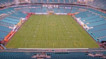 Weather camera view of Hard Rock Stadium (east lot).