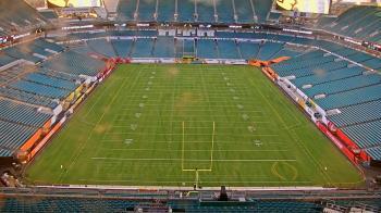 Weather camera view of Hard Rock Stadium (east lot).