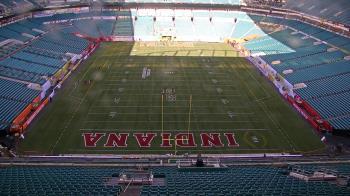 Weather camera view of Hard Rock Stadium (east lot).