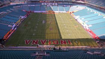 Weather camera view of Hard Rock Stadium (east lot).