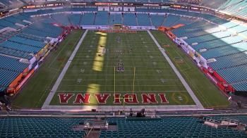 Weather camera view of Hard Rock Stadium (east lot).