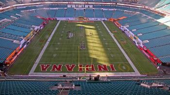 Weather camera view of Hard Rock Stadium (east lot).