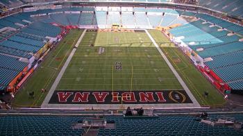 Weather camera view of Hard Rock Stadium (east lot).