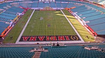 Weather camera view of Hard Rock Stadium (east lot).