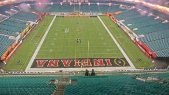 Weather camera view of Hard Rock Stadium (east lot).