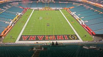 Weather camera view of Hard Rock Stadium (east lot).