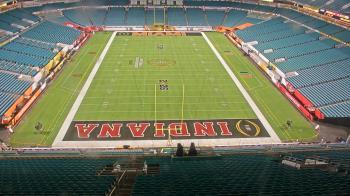 Weather camera view of Hard Rock Stadium (east lot).