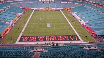 Weather camera view of Hard Rock Stadium (east lot).