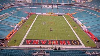 Weather camera view of Hard Rock Stadium (east lot).