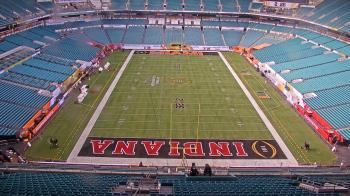 Weather camera view of Hard Rock Stadium (east lot).