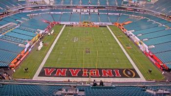 Weather camera view of Hard Rock Stadium (east lot).